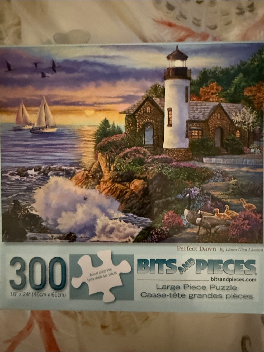 'Perfect Dawn' 300-Piece Lighthouse Puzzle - Bits and Pieces